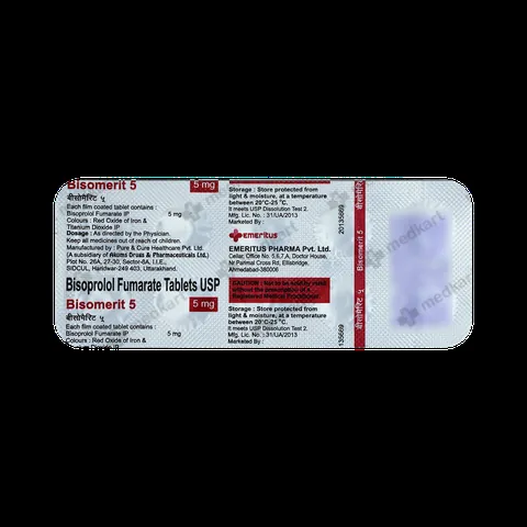 BISOMERIT 5MG TABLET 10'S