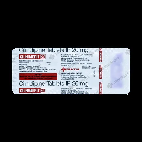 CILNIMERIT 20MG TABLET 10'S