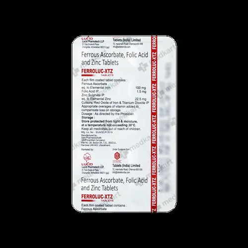FERROLUC XTZ TABLET 10'S