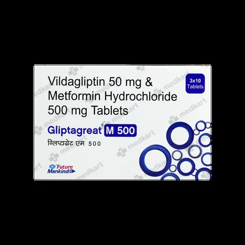 GLIPTAGREAT M 500MG TABLET 10'S