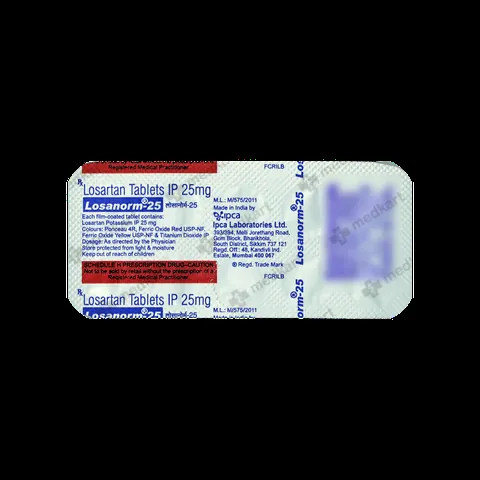 LOSANORM 25MG TABLET 10'S