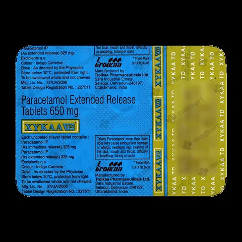 XYKAA TD 650MG TABLET 10'S