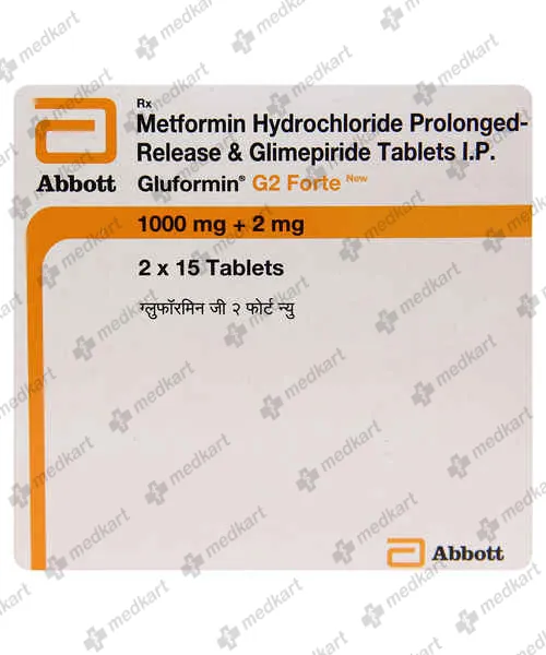 GLUFORMIN G 2MG FORTE TABLET 10'S