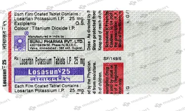 LOSASUN 25MG TABLET 10'S