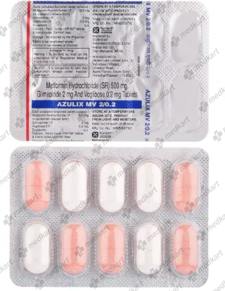 AZULIX MV 2/0.2MG TABLET 10'S