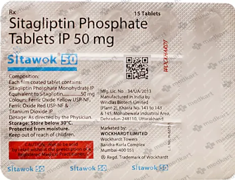 Sitawok 50mg Tablet – Available at Medkart Pharmacy