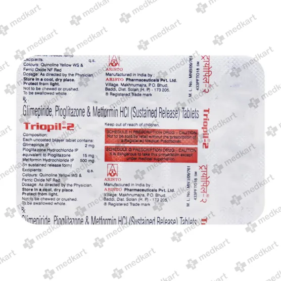 TRIOPIL 2MG TABLET 10'S