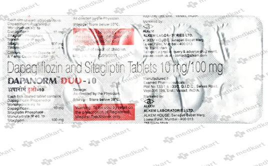 DAPANORM DUO 10MG/100MG TABLET 10'S