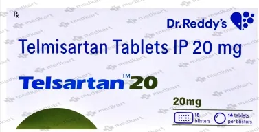 TELSARTAN 20MG TABLET 15'S
