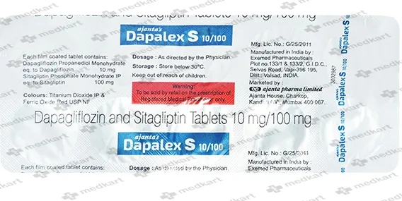 DAPALEX S 10/100MG TABLET 10'S