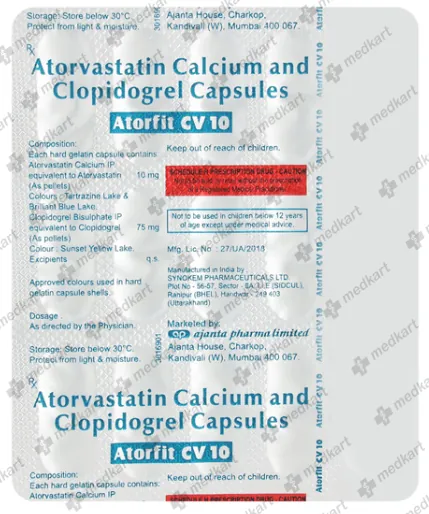 ATORFIT CV 10MG TABLET 15'S