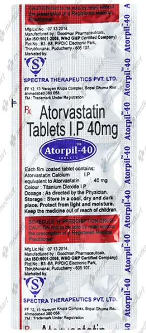 ATORPIL 40MG TABLET 10'S