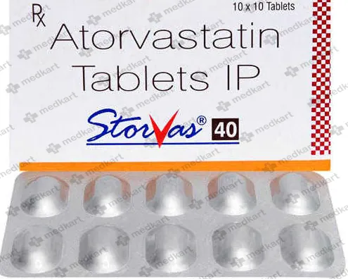 STORVAS 40MG TABLET 10'S
