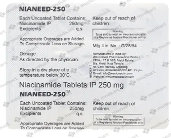 NIANEED 250MG TABLET 15'S