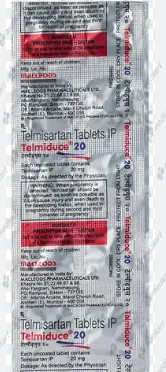 TELMIDUCE 20MG TABLET 10'S