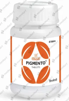 PIGMENTO TAB 1X40   Medkart Pharmacy | Generic Medicines Online - Best Online Pharmacy App