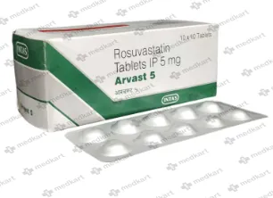 ARVAST 5MG TABLET 10'S