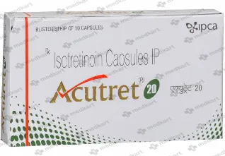 ACUTRET 20MG CAP 1X10  Medkart Pharmacy | Generic Medicines Online - Best Online Pharmacy App