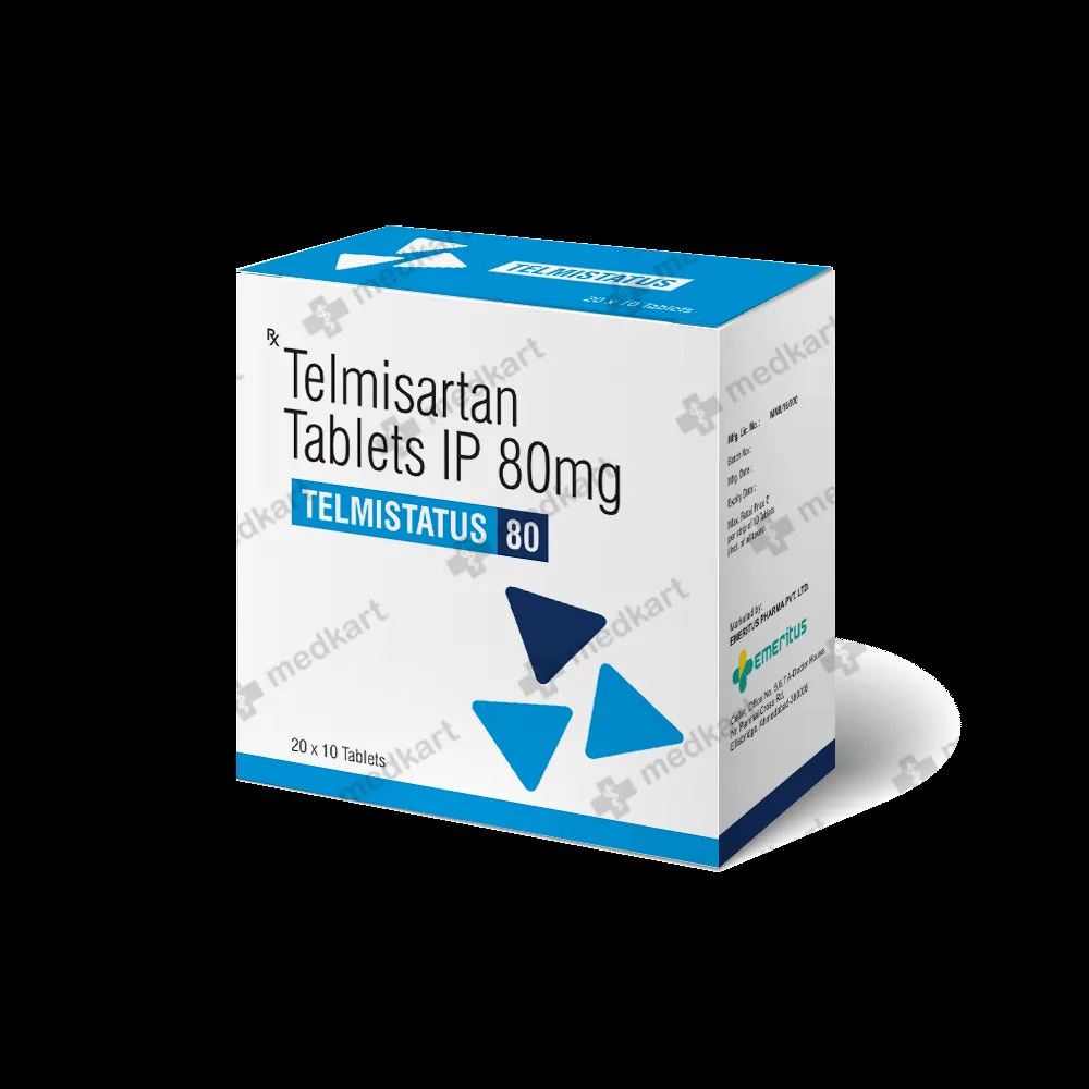 TELMISTATUS 80MG TABLET 10'S