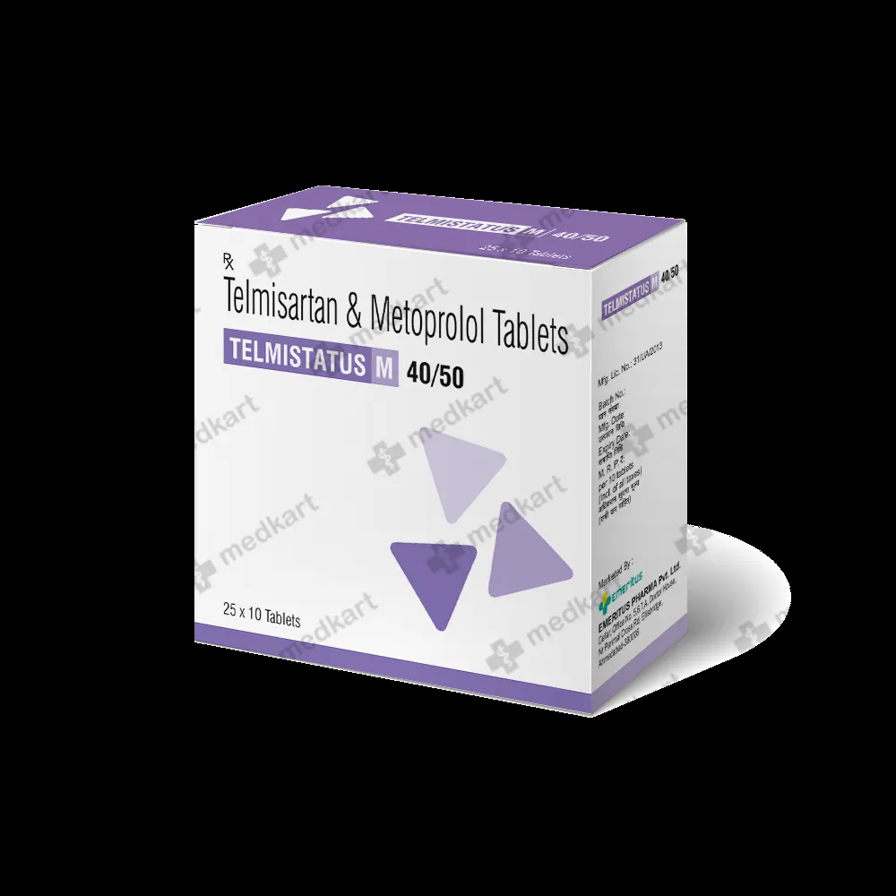 TELMISTATUS M 40/50MG TABLET 10'S