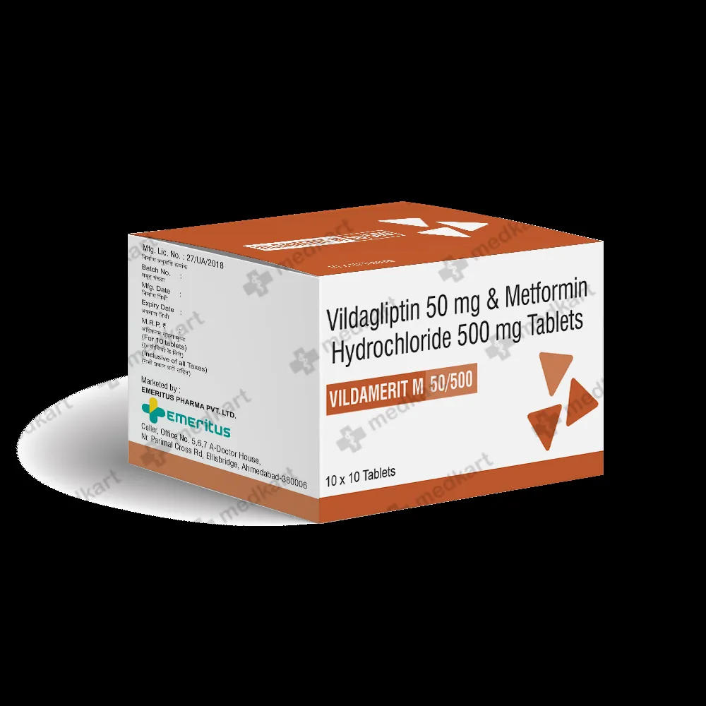 VILDAMERIT M 50/500MG TABLET 10'S