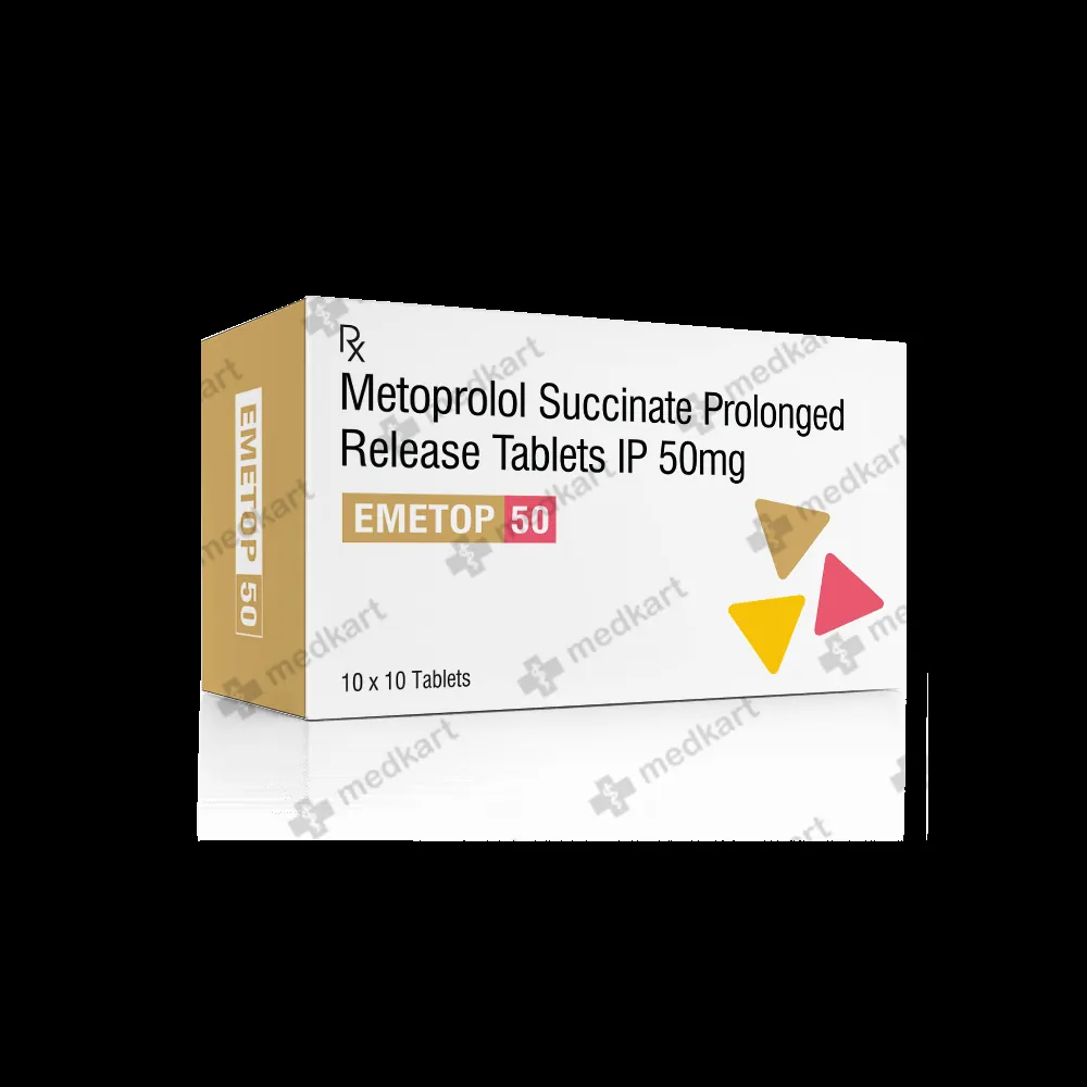 EMETOP XL 50MG TABLET 10'S   Medkart Pharmacy | Generic Medicines Online - Best Online Pharmacy App
