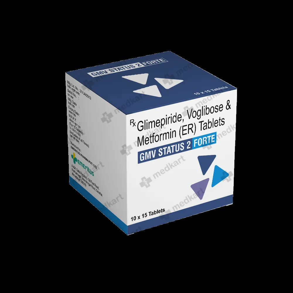 GMV STATUS 2 FORTE TABLET 15'S   Medkart Pharmacy | Generic Medicines Online - Best Online Pharmacy App