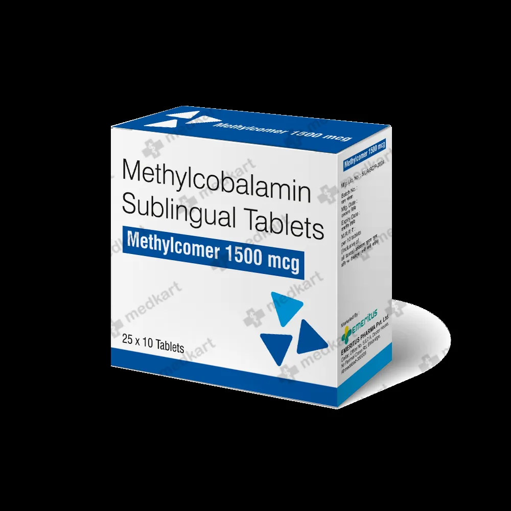METHYLCOMER SL 1500MCG TABLET 10'S  - Medkart Pharmacy | Generic Medicines Online - Best Online Pharmacy App