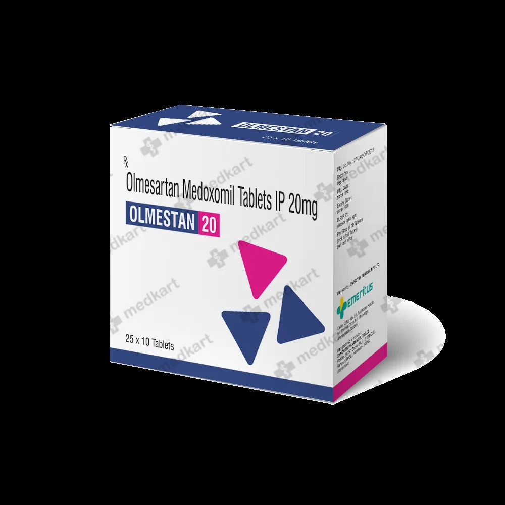 OLMESTAN 20MG TABLET 10'S
