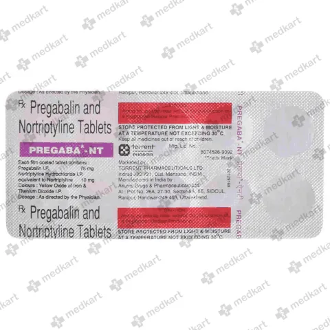 PREGABA NT 10MG TABLET 10'S