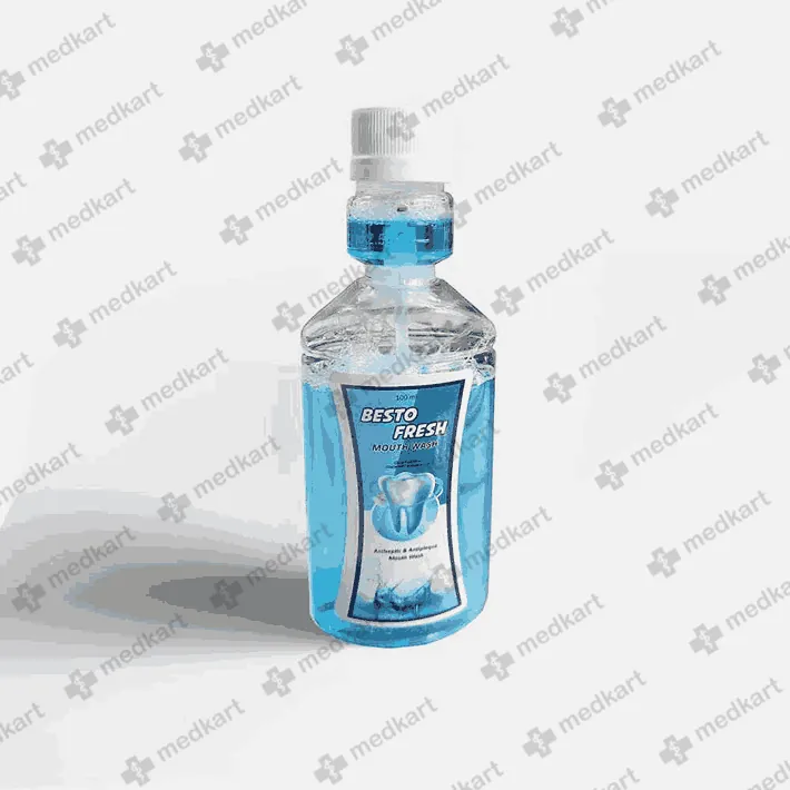 15954 - BESTO FRESH MOUTHWASH 100ML - Medkart Pharmacy | Generic Medicines Online - Best Online Pharmacy App