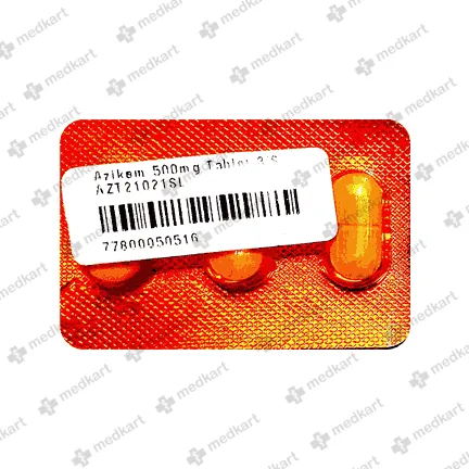 AZIKEM 500MG TABLET 3'S