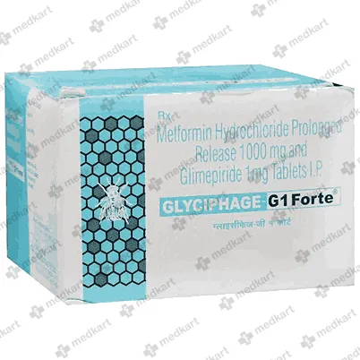 GLYCIPHAGE G 1MG FORTE TABLET 10'S