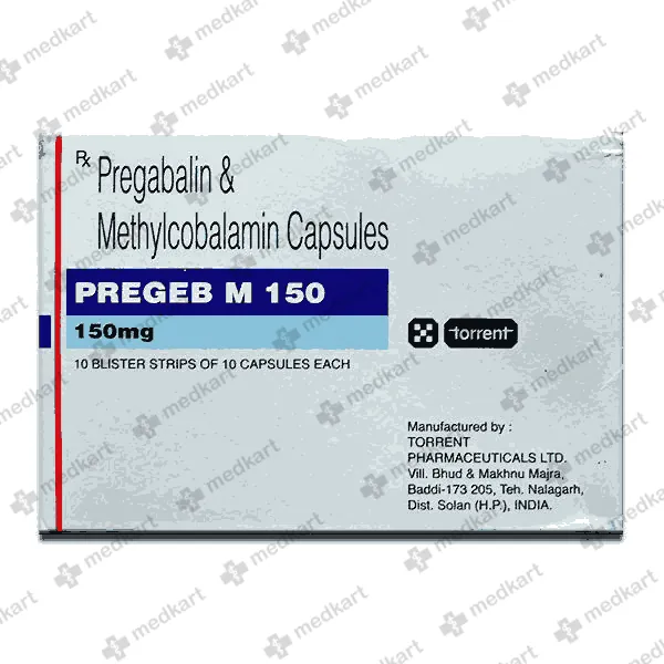 PREGEB M 150MG TAB 1X10 - 10698 - Medkart Pharmacy | Generic Medicines Online - Best Online Pharmacy App