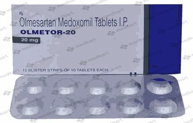 OLMETOR 20MG TAB 1X10 - 9706 - Medkart Pharmacy | Generic Medicines Online - Best Online Pharmacy App