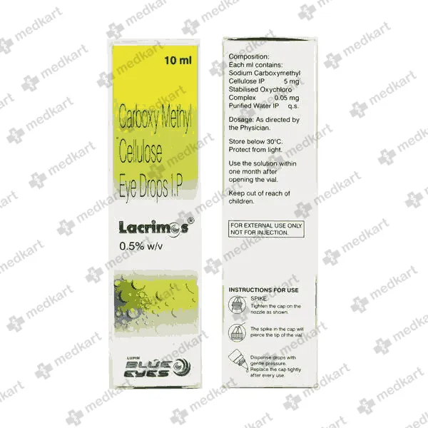 LACRIMOS 0.5% EYE DROPS 10 ML
