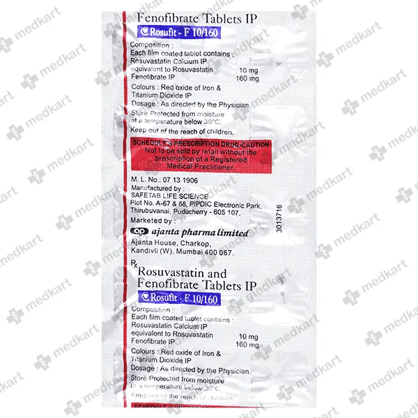 ROSUFIT F 10/160MG TABLET 15'S