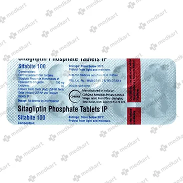 SITABITE 100MG TABLET 10'S