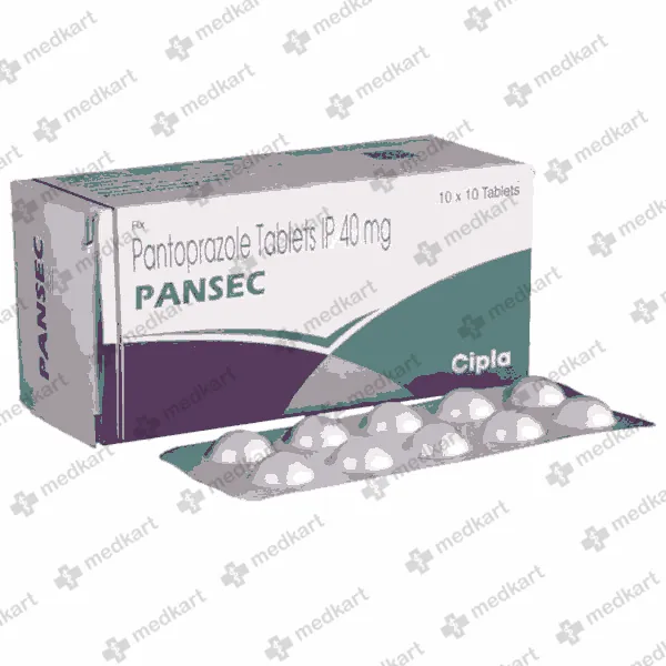 PANSEC 40MG TAB 1X10 - 10151 - Medkart Pharmacy | Generic Medicines Online - Best Online Pharmacy App