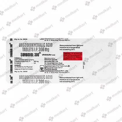 SORBIDIOL 300MG TAB 1X10 - 12415 - Medkart Pharmacy | Generic Medicines Online - Best Online Pharmacy App