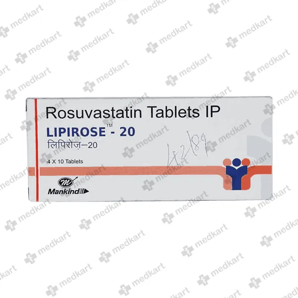 LIPIROSE 20MG TABLET 10'S
