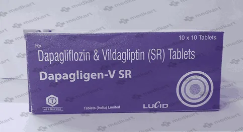 DAPAGLIGEN V 10/100MG SR TAB 1X10 - 18114 - Medkart Pharmacy | Generic Medicines Online - Best Online Pharmacy App