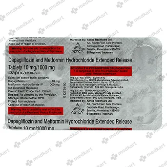 DAPRICA M10MG FORTE TABLET 10'S