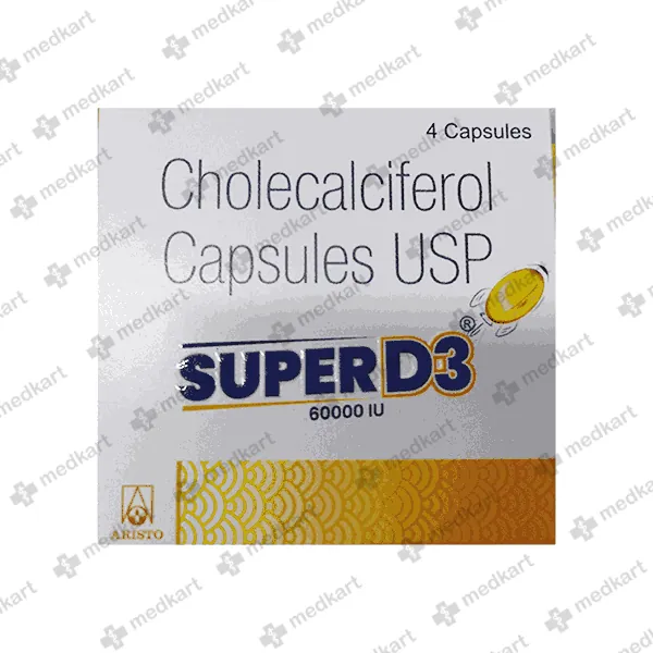 SUPER D3 60000IU CAPSULE 4'S