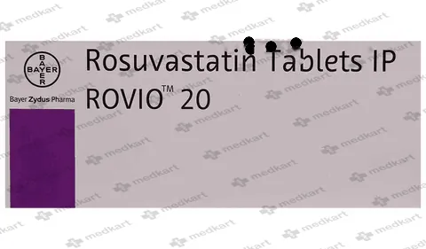 ROVIO 20MG TAB 1X10 - 11733 - Medkart Pharmacy | Generic Medicines Online - Best Online Pharmacy App