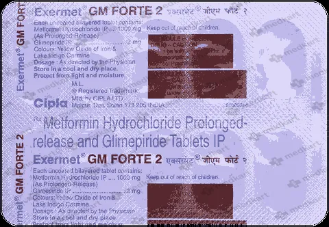 EXERMET GM FORTE 2MG TABLET 10'S
