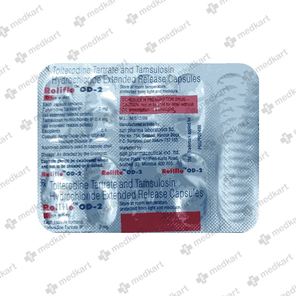 ROLIFLO OD 2MG CAP 1X10 - 11535 - Medkart Pharmacy | Generic Medicines Online - Best Online Pharmacy App
