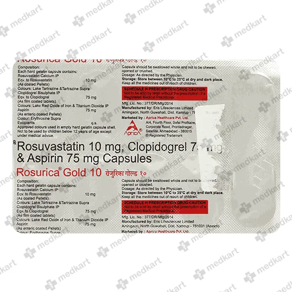 ROSURICA GOLD 10MG CAPSULE 10'S