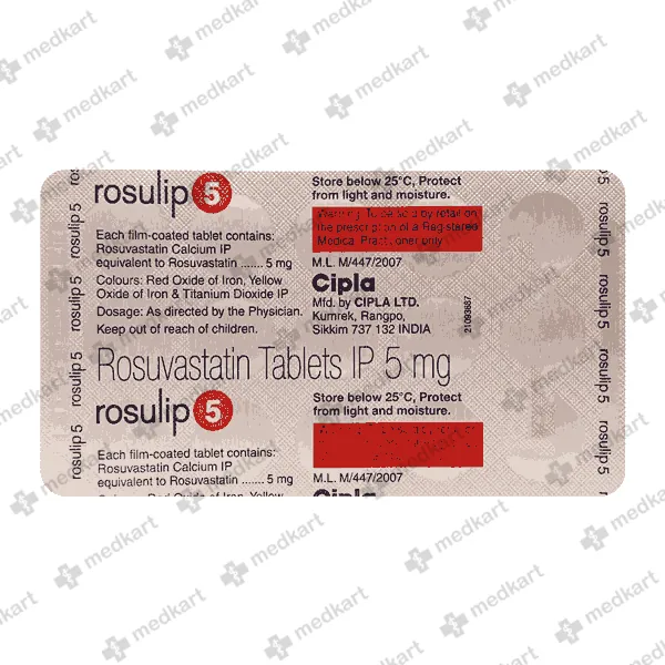 ROSULIP 5MG TABLET 15'S
