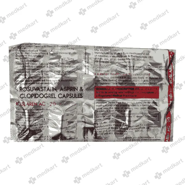 ROSLAREN AC 20MG CAPSULE 10'S